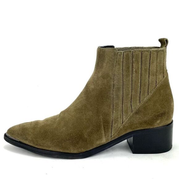 Marc Fisher Tan Suede Ankle Boots - Picture 2 of 8